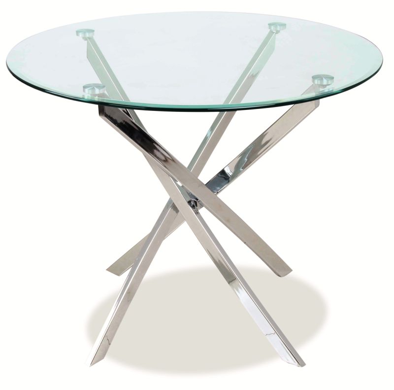 agis 00256-stol-agis-transparentny-chrom-fi-90