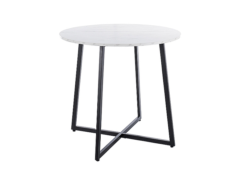 LUNABMAC STOL-LUNA-BIALY-EFEKT-MARMURU-CZARNY-FI90